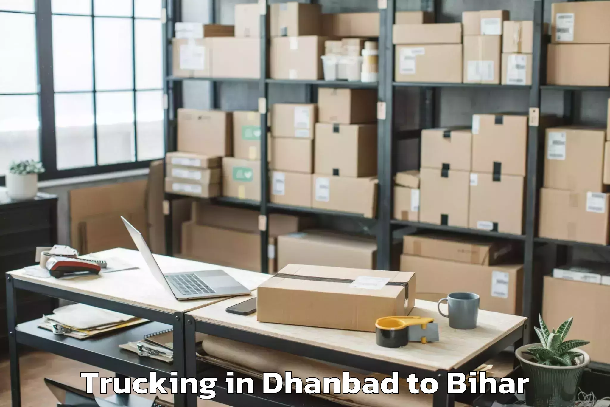 Get Dhanbad to Sidhaw Trucking